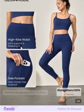 GLOWMODE 24" FeatherFit™
High-Rise Side Pocket Leggings